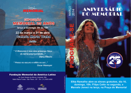 25 anos - Memorial da América Latina