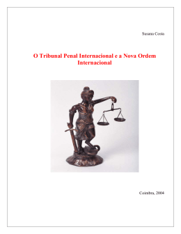 O Tribunal Penal Internacional e a Nova Ordem Internacional