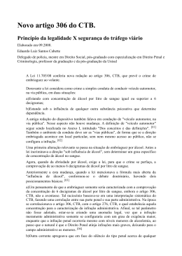 Novo artigo 306 do CTB. - Ministério Público do Estado do Tocantins