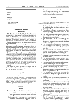DL nº 49/2002 Regime de Contra-ordenações das