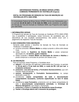 edital - Universidade Federal de Minas Gerais
