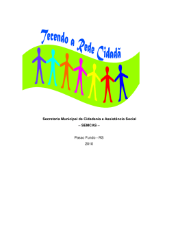 Secretaria Municipal de Cidadania e Assistência Social – SEMCAS
