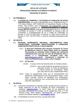 edital de licitação modalidade pregão eletrônico nº 006/2010