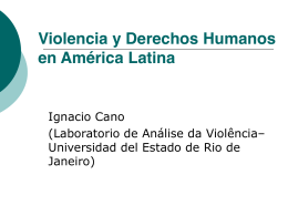 Violencia y Derechos Humanos en América Latina