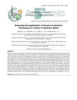 Assessing the Application of Cleaner Production Techniques in a