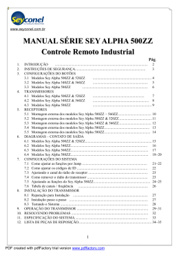 Manual SEY ALPHA Portugues REVISAO 25032009