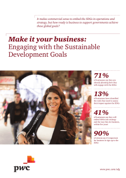 Make it your business: Engaging with the Sustainable Development