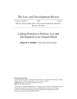 Linking Promises to Policies: Law and Development in an