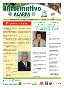 Edição 23 - ACARPA - Associação dos Cafeicultores da Região de