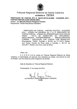 Acórdão n. 29.154, de 31.3.2014, Relator Juiz Marcelo Ramos