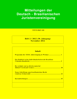 Mitteilungen der DBJV 2-2012 - Deutsch