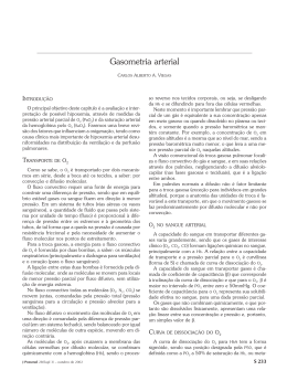 Gasometria arterial - Jornal Brasileiro de Pneumologia
