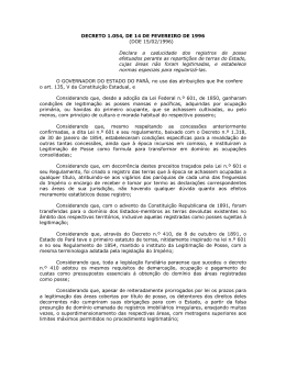 Decreto Estadual n.º 1.054, de 14 de fevereiro de 1996