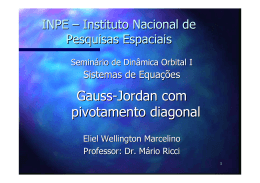 Gauss-Jordan com pivotamento diagonal