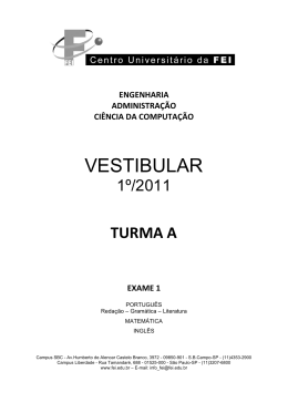 ps_1-2011_exame01_turma_a - Centro Universitário FEI
