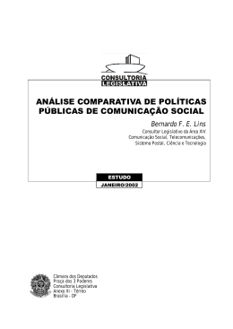 análise comparativa de políticas públicas de comunicação social