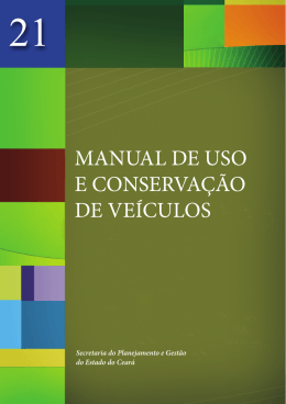 manual de uso e conservação de veículos