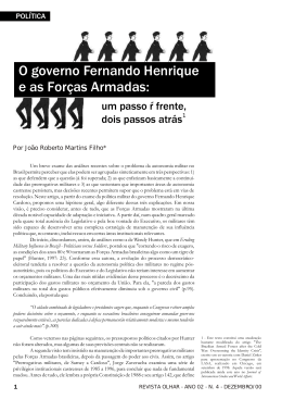 O governo Fernando Henrique e as Forças Armadas: