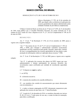 Resolução nº 4.275, de 31 de outubro de 2013
