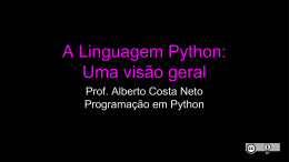 Prof. Alberto Costa Neto Programação em Python