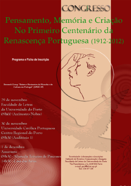 Programa e Inscrição - CEFi - Universidade Católica Portuguesa
