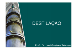 Destilação - Prof Dr Joel Gustavo Teleken