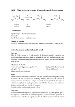 1024- Eliminação de água do 4-hidroxi-4-metil-2