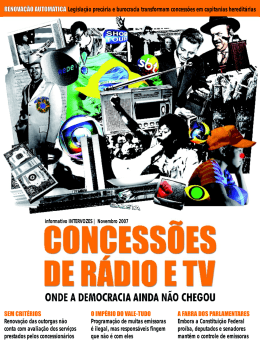 Concessões de Rádio e TV