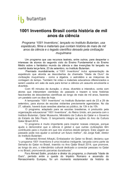 1001 Inventions Brasil conta história de mil anos