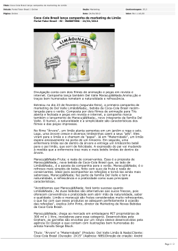 Coca-Cola Brasil lança campanha de marketing de Limão
