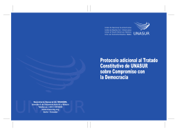 Protocolo adicional al Tratado Constitutivo de UNASUR sobre