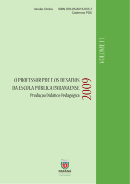volume ii - Secretaria de Estado da Educação do Paraná