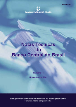 Evolução da Concentração Bancária no Brasil (1994