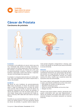 Câncer de Próstata - Krebsliga Schweiz