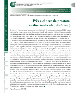 P53 e câncer de próstata: análise molecular do éxon 5