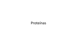 Proteínas - Laboratório de Biologia
