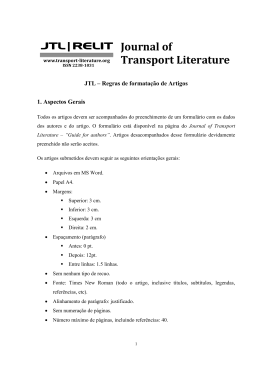 Journal of Transport Literature