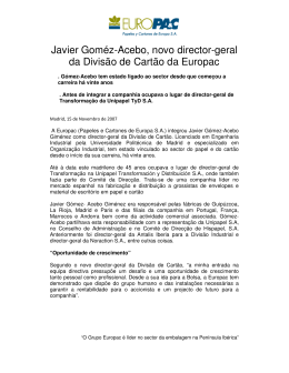 informa integrou Javier Gómez-Acebo Giménez como director
