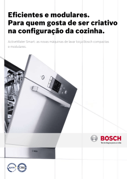Máquinas de lavar louça Bosch