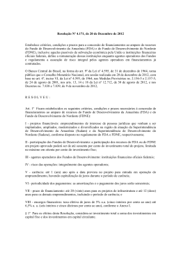 Resolução Nº 4.171, de 20 de Dezembro de 2012