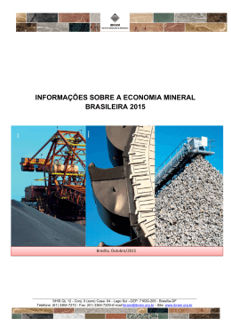 Economia Mineral Brasileira - Out/2015