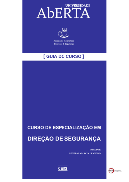 DIREÇÃO DE SEGURANÇA - Universidade Aberta