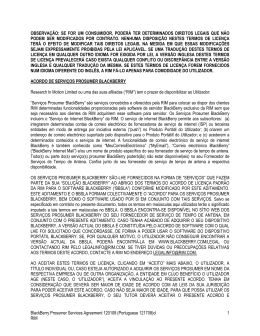 BlackBerry Prosumer Services Agreement 120108 _Portuguese
