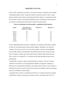 Bioquímica do Leite (Prof.. Eduardo Brandt de Oliveira) Arquivo PDF
