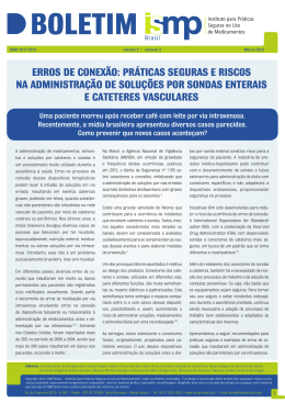 erros de conexão - Boletim ISMP Brasil