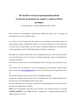 O contrato promessa no direito português