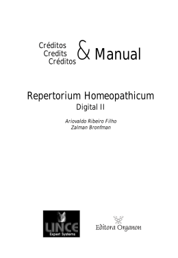 Repertorium Homeopathicum Digital II