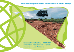 Monitoramento por Satélite do Desmatamento no Bioma Caatinga