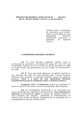 Projeto de Decreto Legislativo 1508/2014
