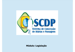SCDP MPOG Módulo Legislação
